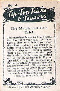 The Match And Coin Trick