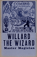 Willard Master Magician Window Card