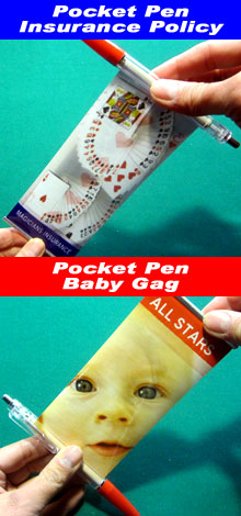 Magic Ian's Pocket Pen Insurance Policy & Baby Gag